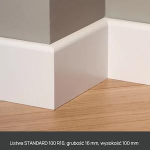Lagrus STANDARD 100 R10 *PLUS* - Listwa 16x100mm (Biała RAL 9003)
