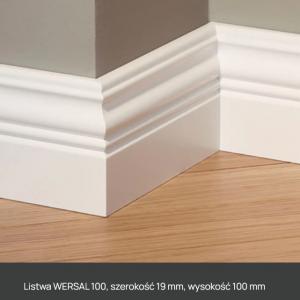 Lagrus WERSAL 100 - Listwa 19x100mm (Biała RAL 9003)