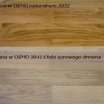 OSMO 3040 Wosk Twardy Olejny Efekt surowego drewna w porównaniu z naturalnym Woskiem OSMO 3032