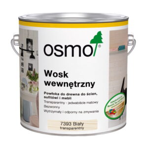 OSMO 7393 Wosk Wewnętrzny Biały Transparentny 2,5 litra