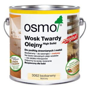OSMO 3062 Wosk Twardy Olejny Bezbarwny Matt 0,125 litra