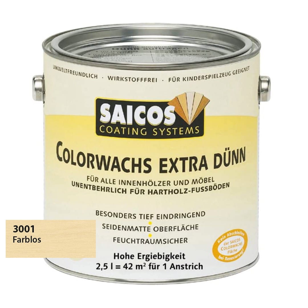 SAICOS 3001 Wosk Extra Rzadki do Egzotyków Bezbarwny 0,75 litra