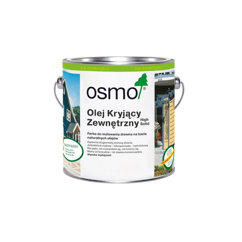 OSMO 2101 Olej Kryjący Zewnętrzny Biały 2,50 litra