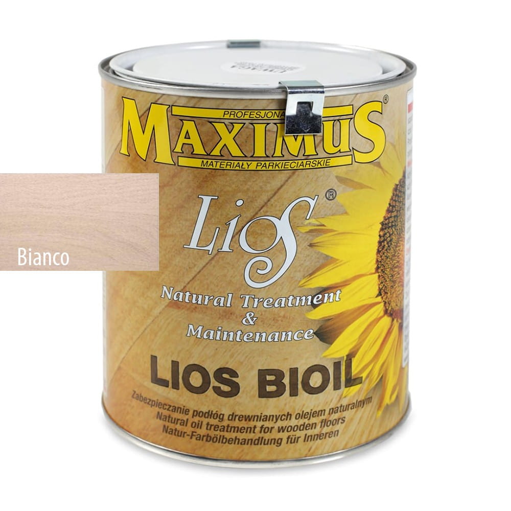 Maximus Lios BIANCO - Biały Olej do Podłóg Drewnianych 1 L