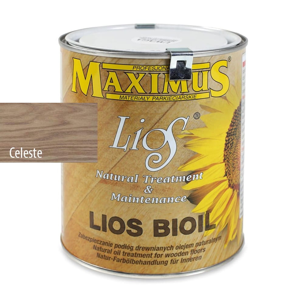 Maximus Lios CELESTE- Naturalny Kolor Drewna Olej do Podłóg Drewnianych 1 L