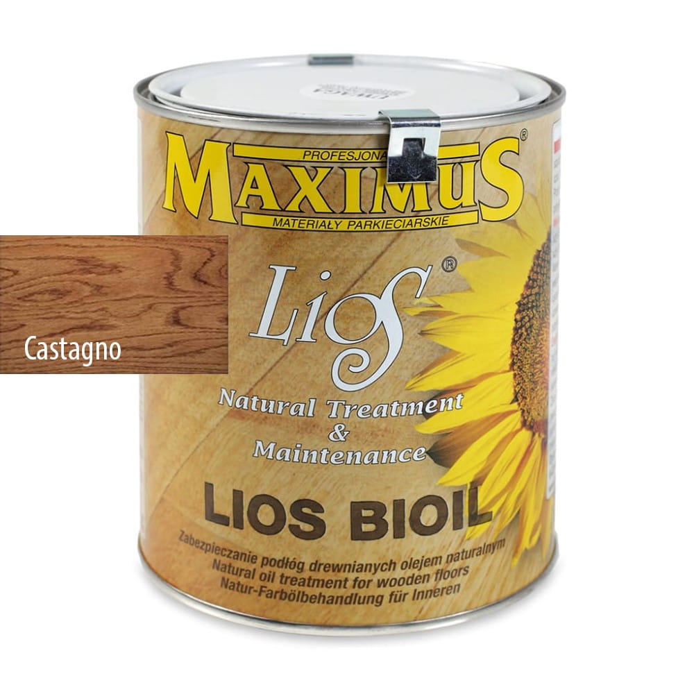 Maximus Lios CASTAGNO - Kasztan Olej do Podłóg Drewnianych 50 ML