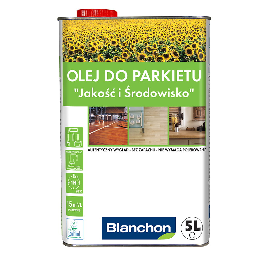 BLANCHON Olej do Parkietu JAKOŚĆ I ŚRODOWISKO SUROWE DREWNO 5 litrów
