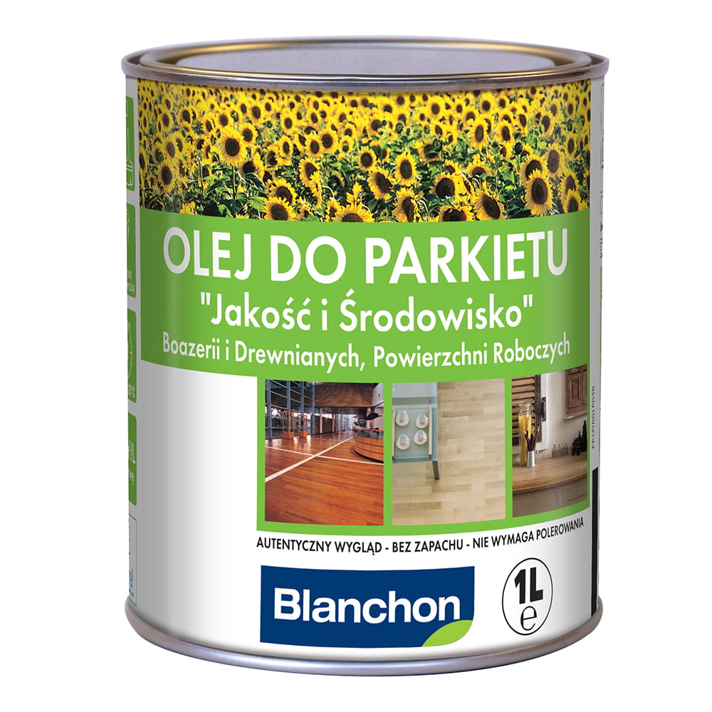 BLANCHON Olej do Parkietu JAKOŚĆ I ŚRODOWISKO EFEKT   ŚWIEŻEGO DREWNA 1 litr