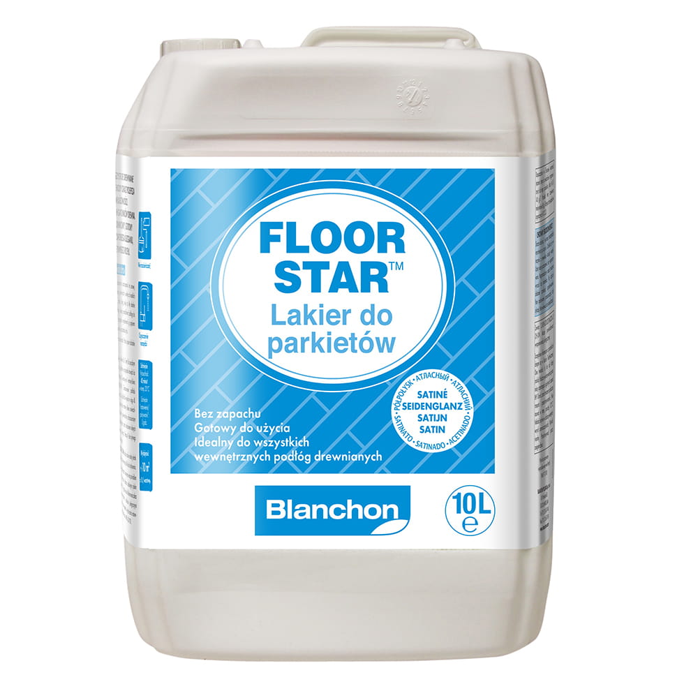 BLANCHON Floor Star Jednoskładnikowy Lakier do Parkietów (Półpołysk) 10 litrów