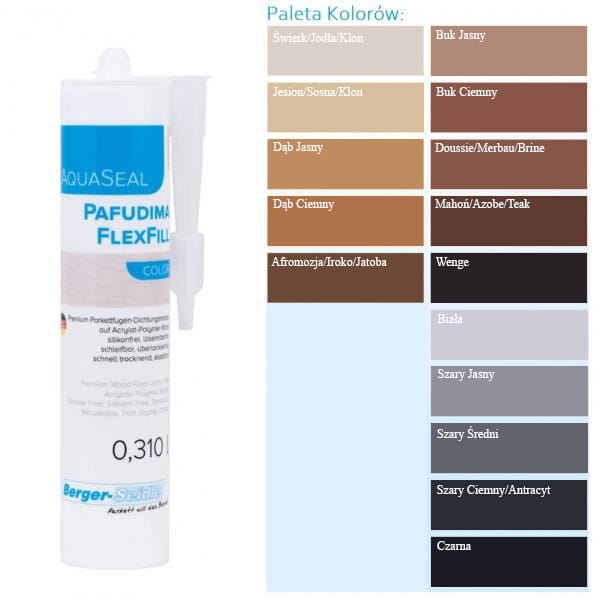 Berger-Seidle Doussie/Merbau/Brine AquaSeal FlexFill PAFUDIMA - Akrylowy Wypełniacz do Szczelin 310 ml
