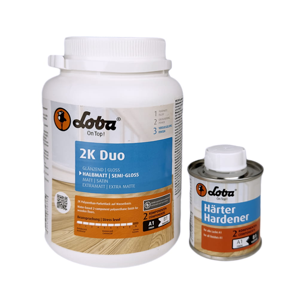LOBA WS 2K Duo - Lakier Dwuskładnikowy Półmat 1 kg 1 szt.