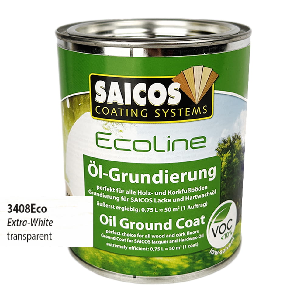 SAICOS 3408 Ecoline Olej Gruntujący Extra Biały 2,5 litra