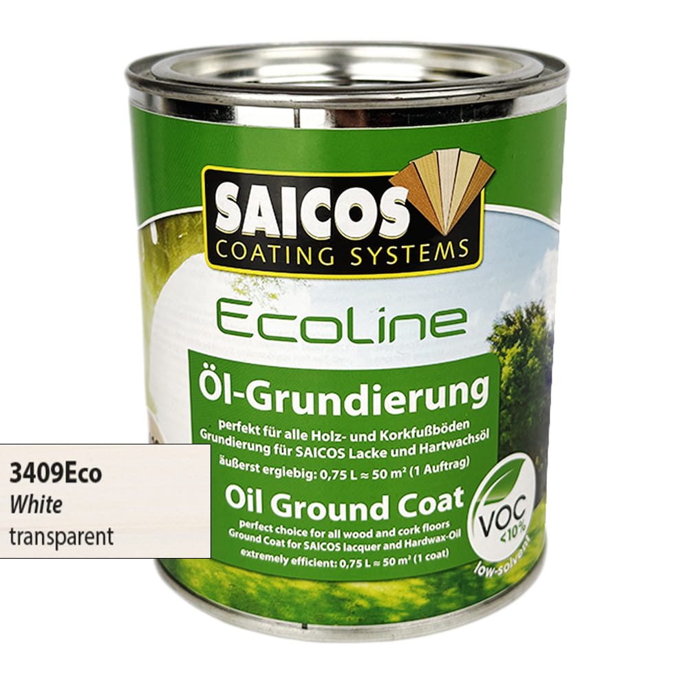 SAICOS 3409 Ecoline Olej Gruntujący Biały 0,75 litra