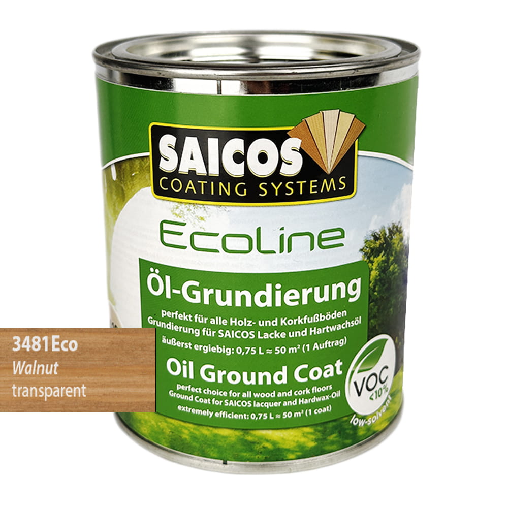 SAICOS 3481 Ecoline Olej Gruntujący Orzech 0,125 litra