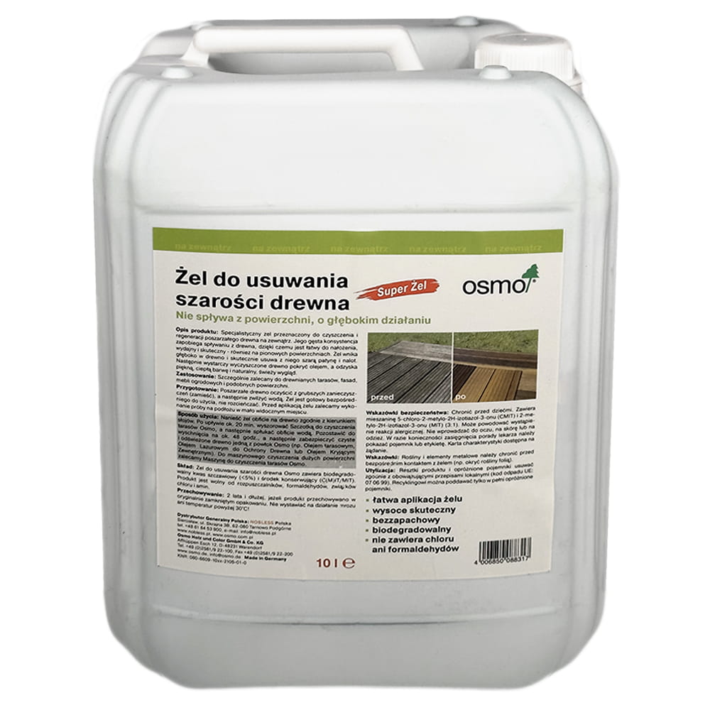 OSMO 6609 Środek do Usuwania Szarości Drewna - żel 10 litrów