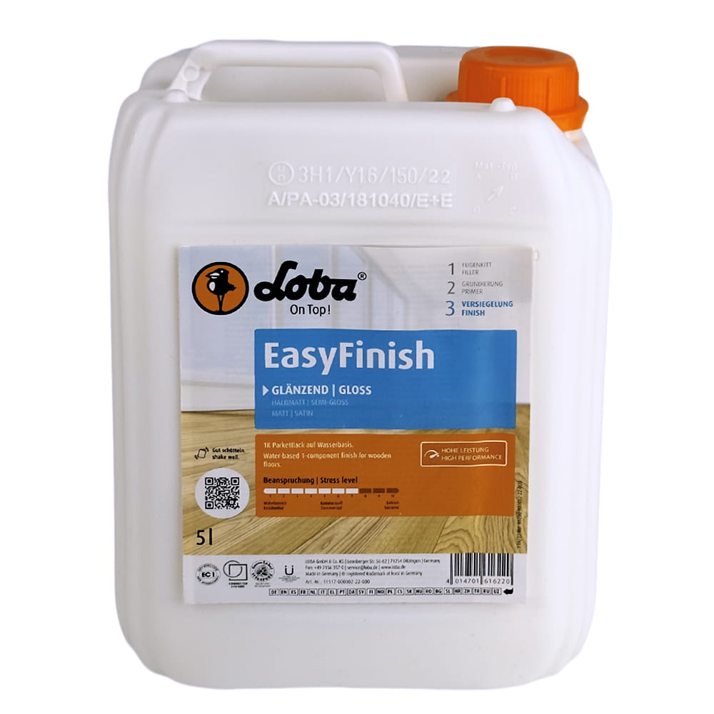 LOBA WS EasyFinish POŁYSK-Jednoskładnikowy Lakier Poliuretanowo - Akrylowy  5 kilogramów