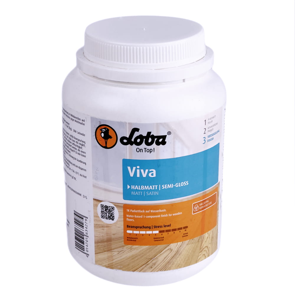 LOBA ® WS Viva - Lakier Jednoskładnikowy Wodorozcieńczalny Półmat 1 litr