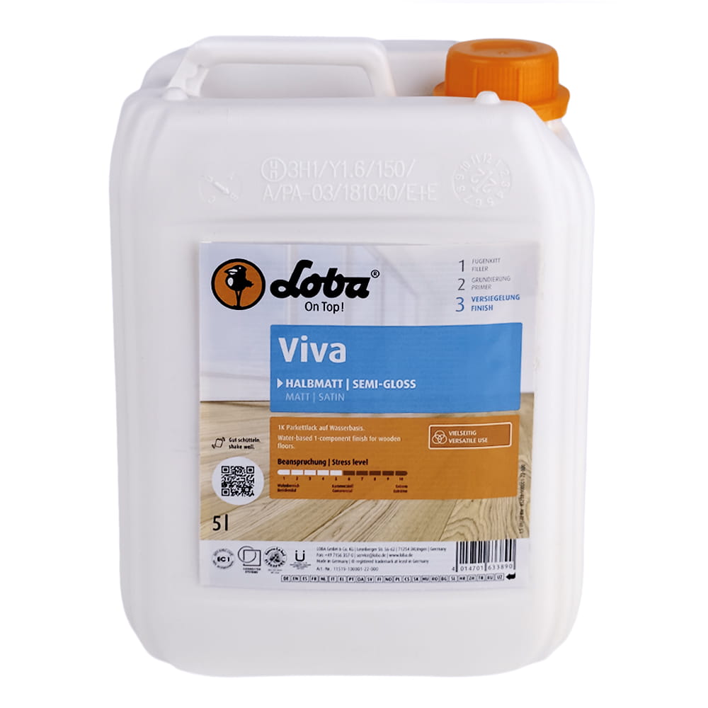 LOBA ® WS Viva - Lakier Jednoskładnikowy Wodorozcieńczalny Półmat 10 litrów