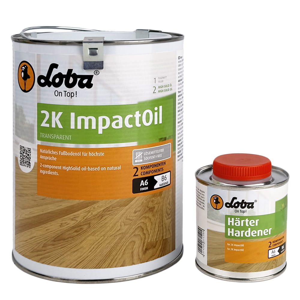 LOBA HS 2K ImpactOil Bezbarwny - Olej Dwuskładnikowy 2,5 litra