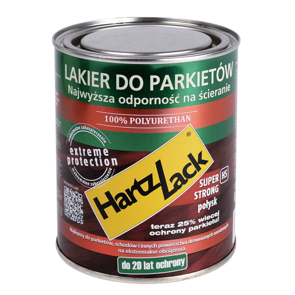 HartzLack SUPER STRONG HS Połysk Poliuretanowy Lakier do Parkietu 0,75 litra 1 szt.