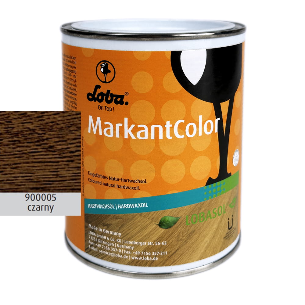 LOBA MarkantColor Czarny Barwiony Olej Naturalny z Twardym Woskiem 0,1 litra 1 szt.