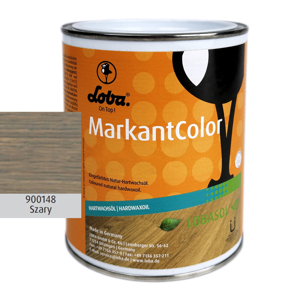 LOBA MarkantColor Szary Barwiony Olej Naturalny z Twardym Woskiem 0,75 litra 1 szt.