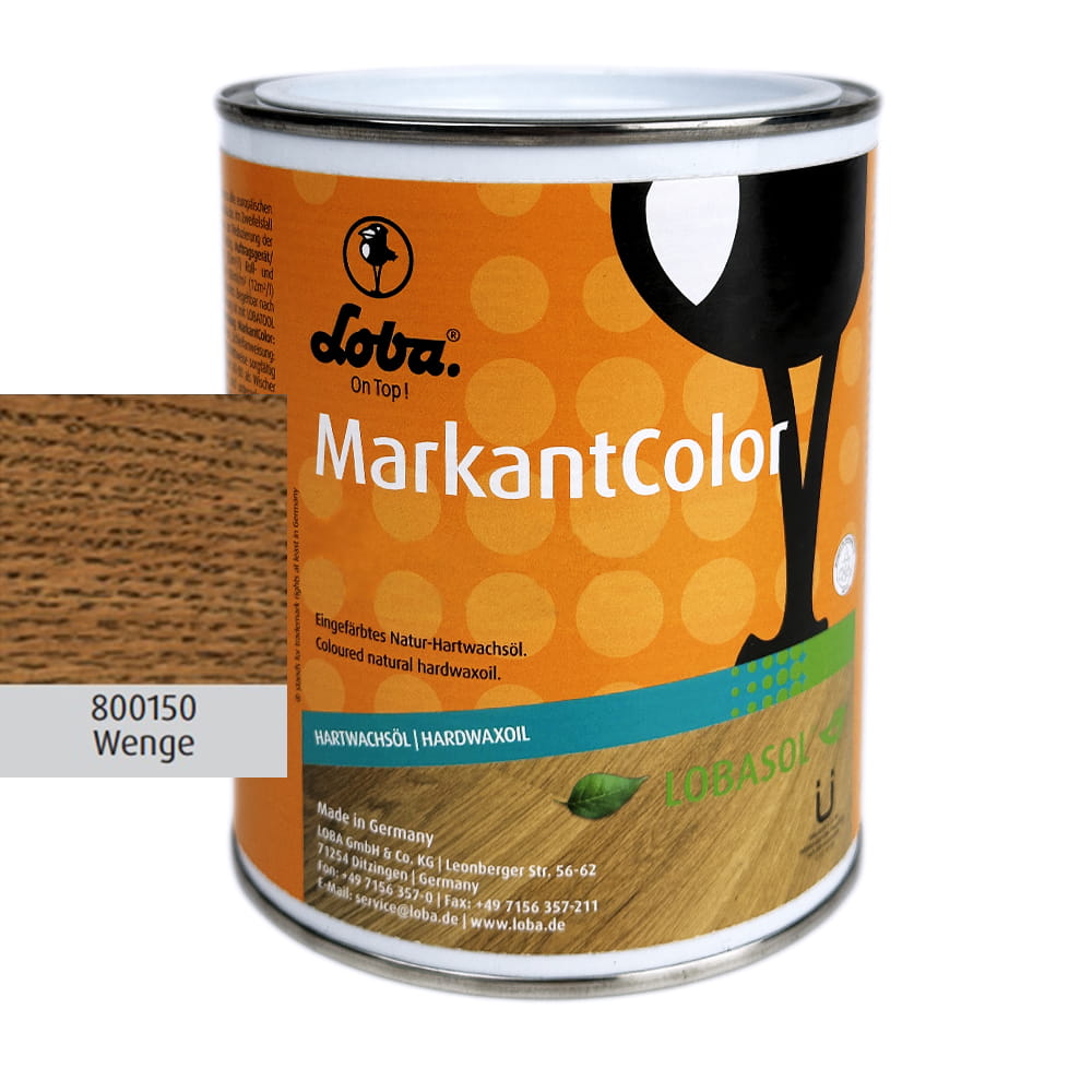 LOBA MarkantColor Wenge Barwiony Olej Naturalny z Twardym Woskiem 0,75 litra 1 szt.