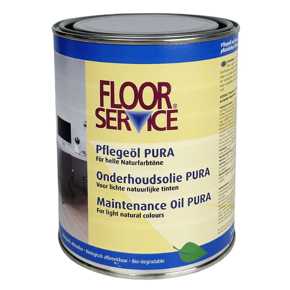 Overmat Floorservice Pflegeöl PURA - Olej Konserwujący do Efektu Surowego Drewna 1 litr 1 szt.