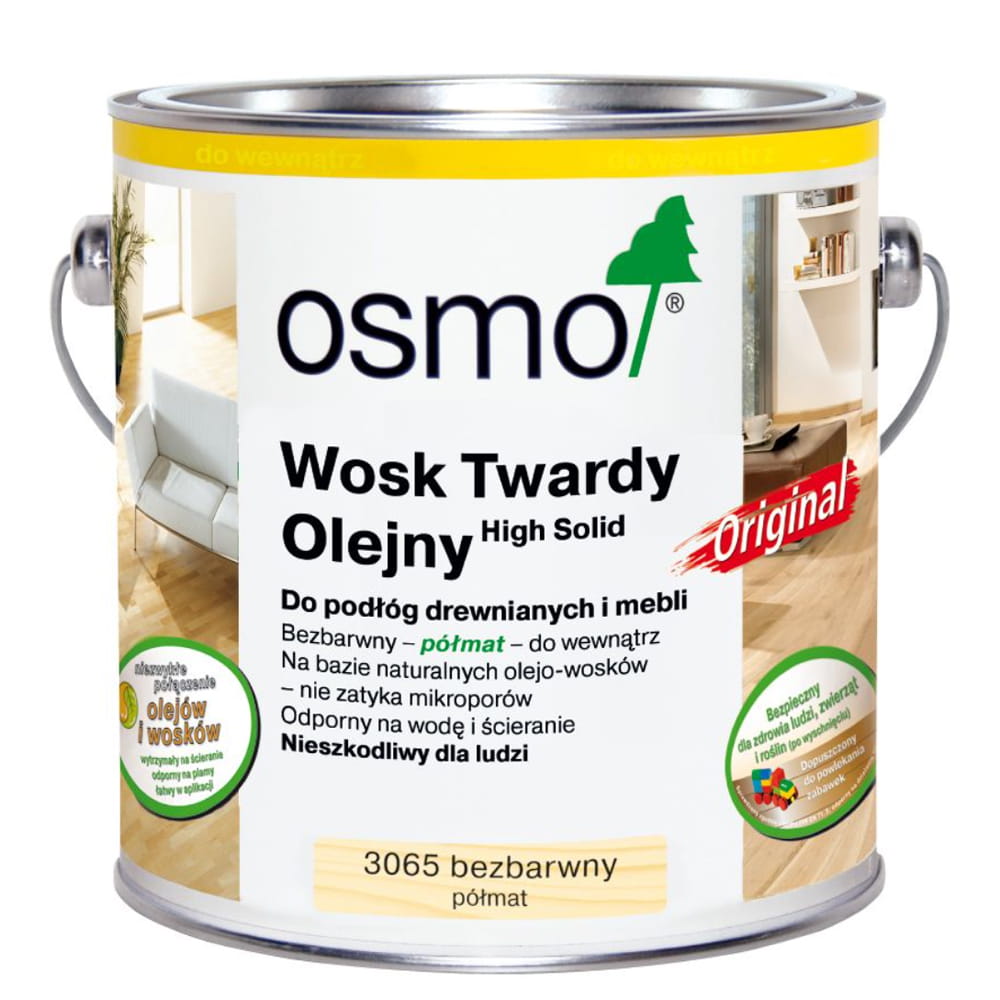 OSMO 3065 Wosk Twardy Olejny Półmat 2,5 litra 1 szt.