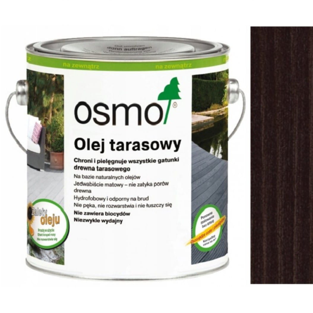 OSMO 020 Czarny Olej do Tarasów 2,50 litra