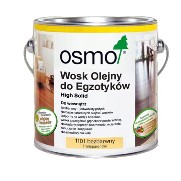 OSMO 1101 Wosk Olejny do Drewna Egzotycznego  2,50 litra