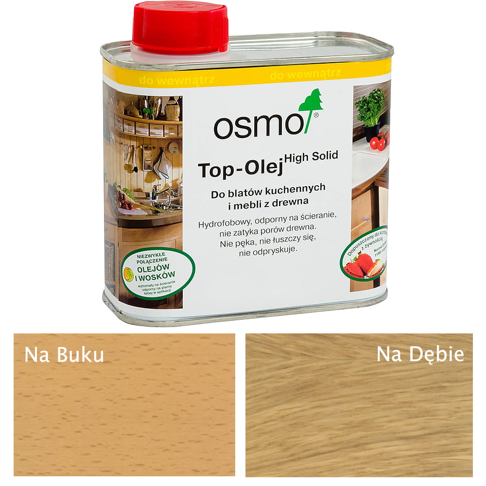 OSMO 3058 Top - Olej Bezbarwny do Blatów Kuchennych Matowy 0,5 litra
