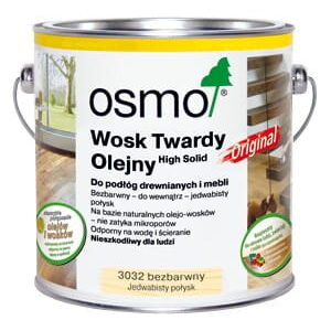 OSMO 3032 Wosk Twardy Olejny Bezbarwny Jedwabisty Połysk 0,125 litra