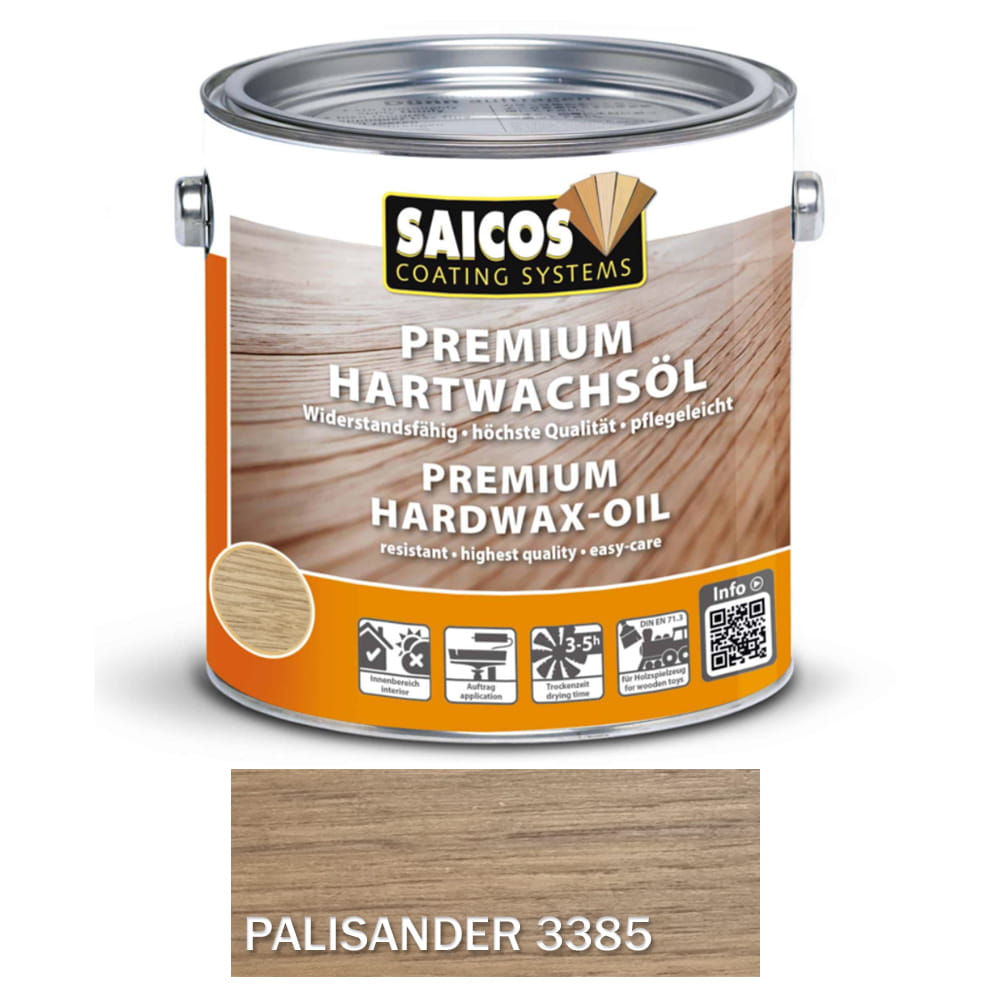 SAICOS 3385 Twardy Wosk Premium Matowy PALISANDER Transparentny Mat  0,75 litra 1 szt.