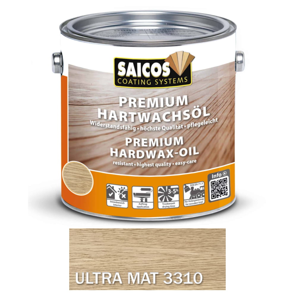 SAICOS 3320 Twardy Wosk Olejny Premium Ultra Matowy 0,75 litra 1 szt.