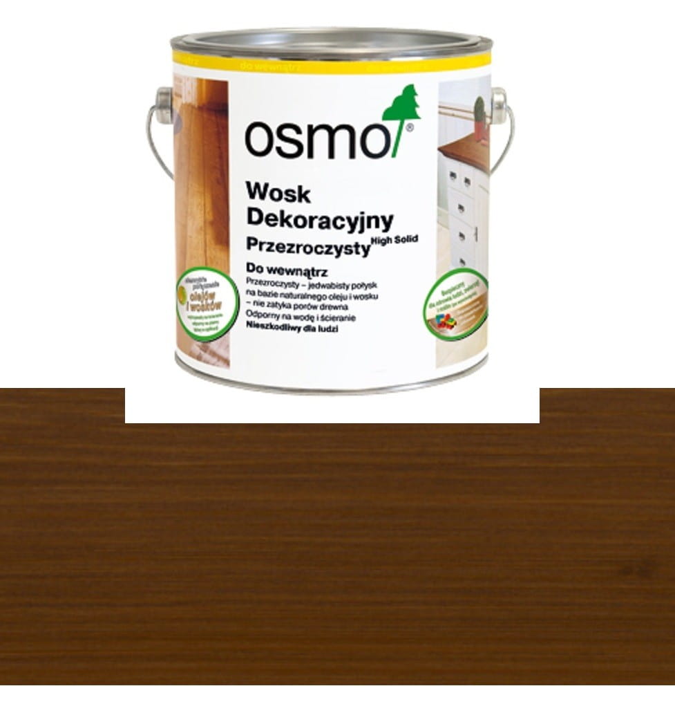 OSMO 3144 Wosk Olejny Dekoracyjny Transparentny LAPACHO 2,5 litra