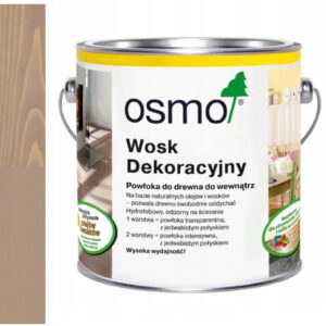 OSMO 3132 Wosk Dekoracyjny INTENSYWNE Kolory IRCHOWO-SZARY 0,75 Litra
