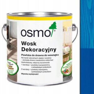 OSMO 3125 Wosk Dekoracyjny INTENSYWNE Kolory Niebieski Chagall 0,125 Litra