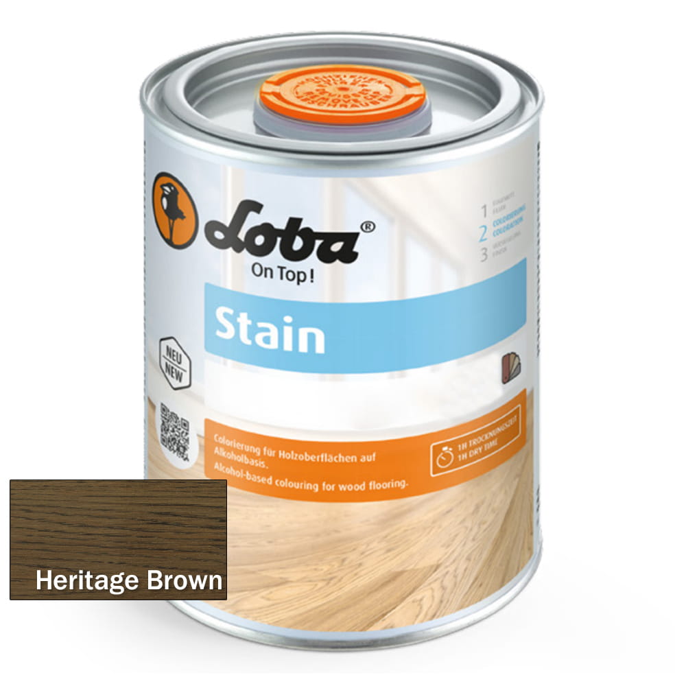 Loba Stain Heritage Brown - Barwienie Drewna Pod Olej i Lakier 0,75 litra 1 szt.