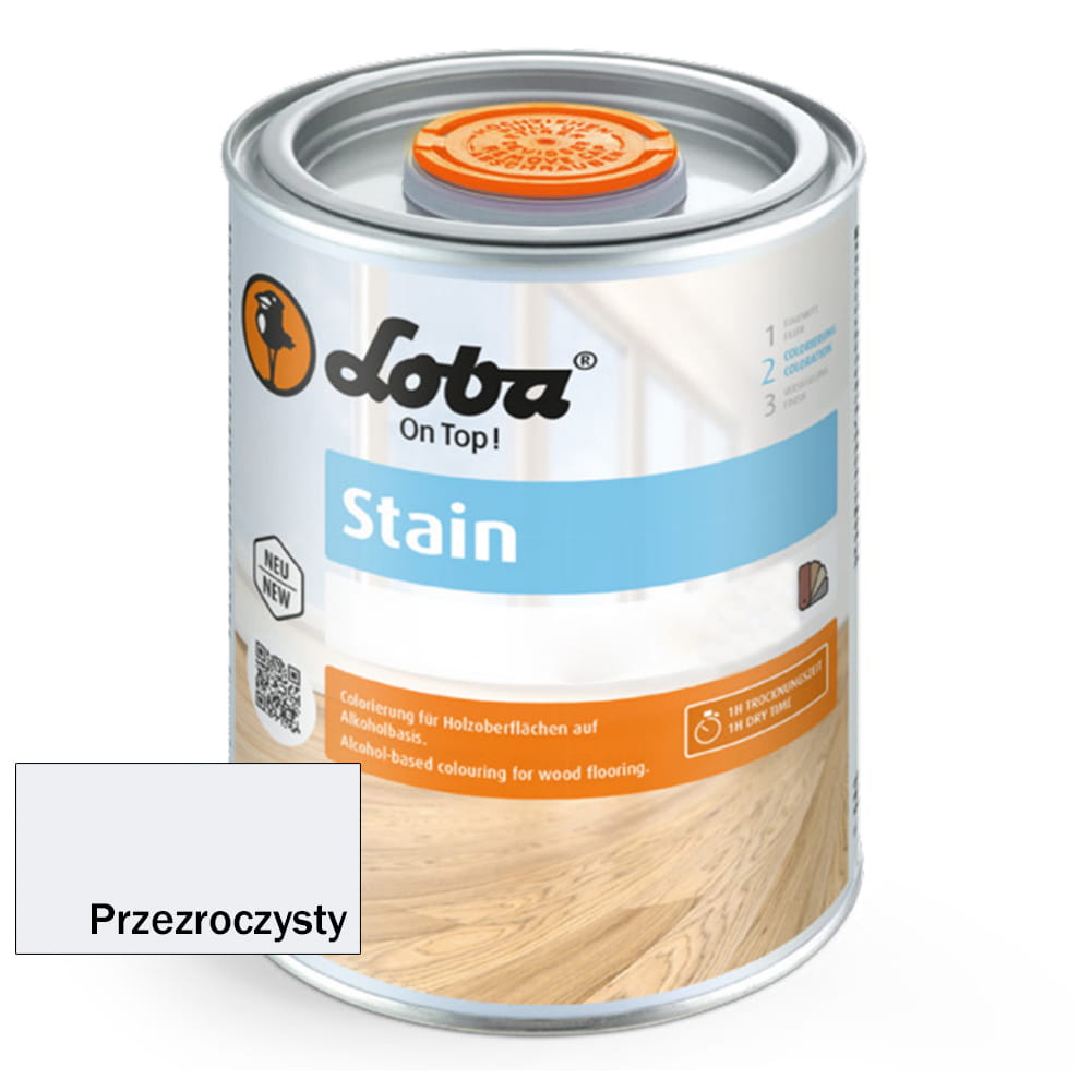 Loba Stain Przezroczysty - Barwienie Drewna Pod Olej i Lakier 0,75 litra 1 szt.