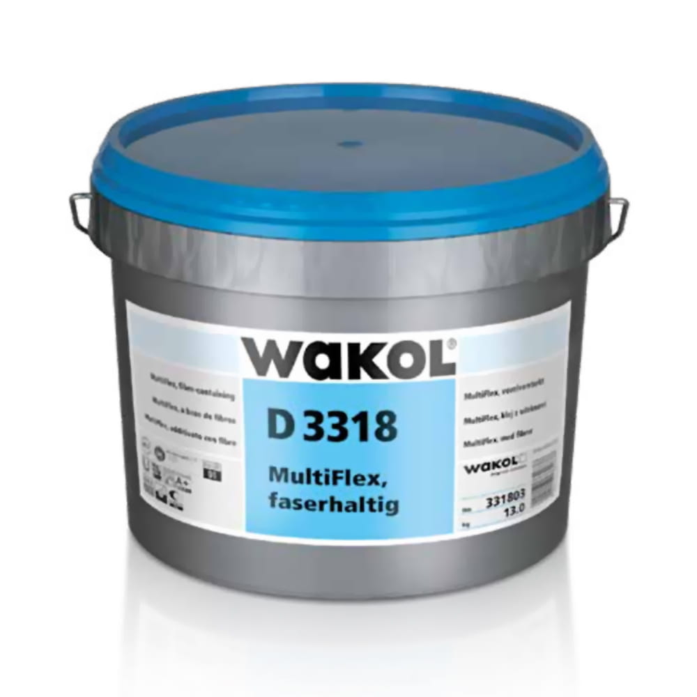 WAKOL D 3318 Multi - Flex Klej z Włóknami do Winyli 13 kilogramów 1 szt.