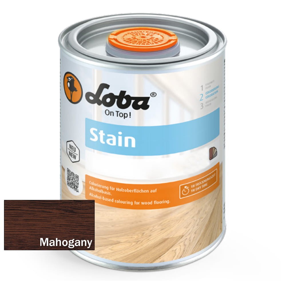 Loba Stain Mahogany - Barwienie Drewna Pod Olej i Lakier 0,1 litra 1 szt.