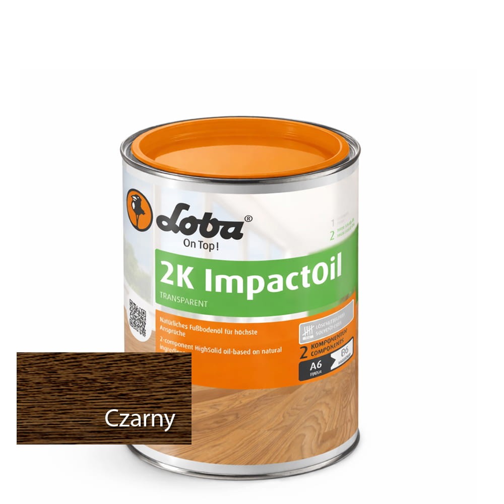 LOBA HS 2K ImpactOil (Czarny) – Olej 2K do Użytku Publicznego | 0,1 litra 1 szt.