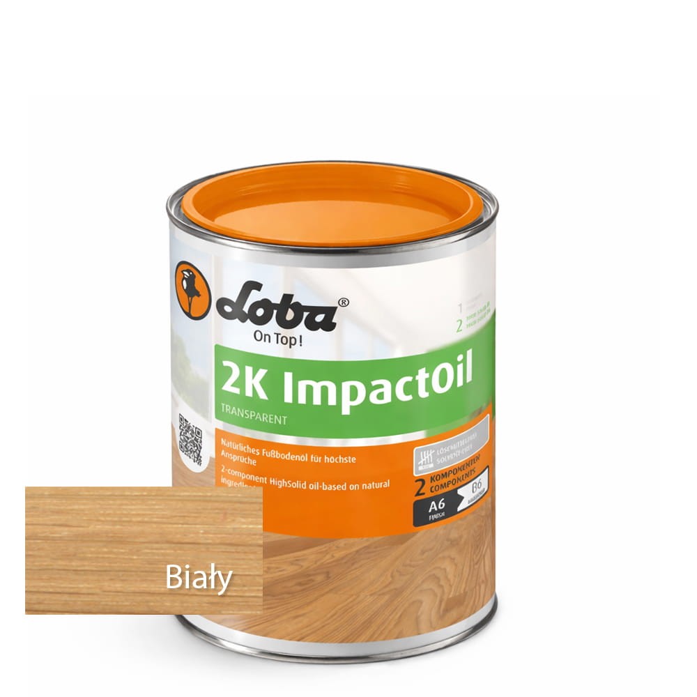 LOBA HS 2K ImpactOil (Biały) – Olej 2K do Użytku Publicznego | 0,1 litra 1 szt.