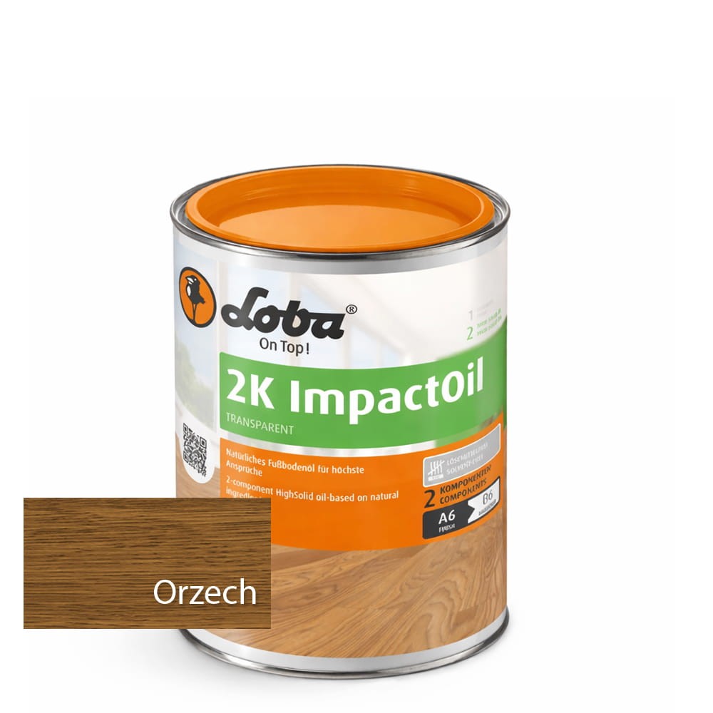 LOBA HS 2K ImpactOil (Orzech) – Olej 2K do Użytku Publicznego | 0,1 litra 1 szt.