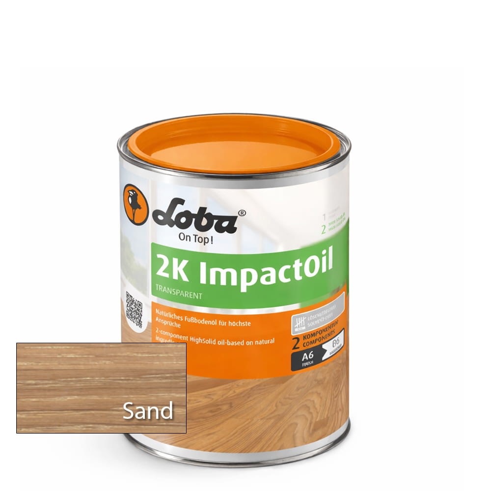 LOBA HS 2K ImpactOil (Sand) – Olej 2K do Użytku Publicznego | 0,1 litra 1 szt.