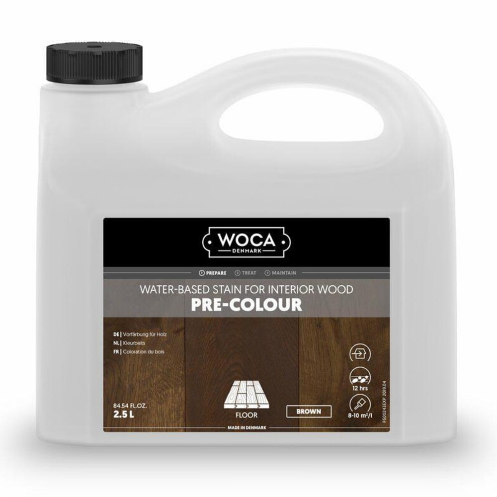 WOCA Pre-Colour Brown – Wodna Bejca do Wnętrz | 2,5 litra 1 szt.