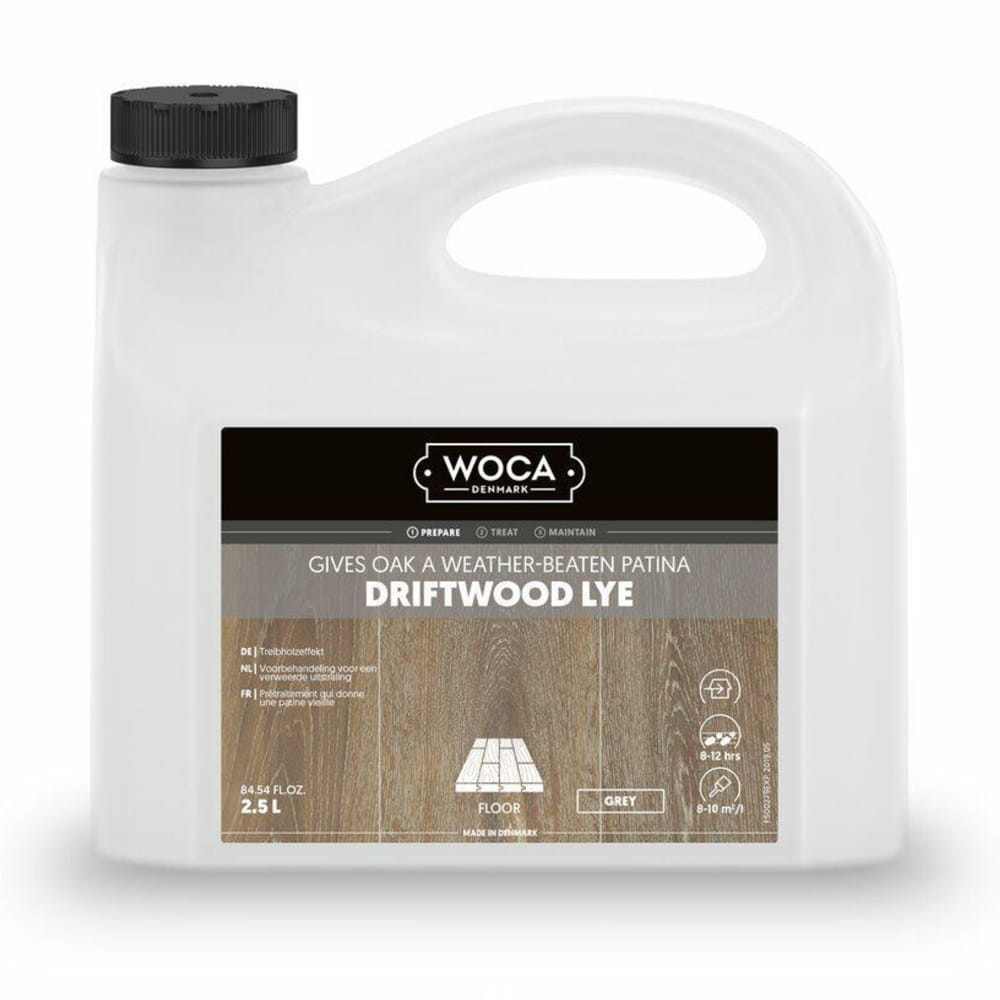 WOCA Driftwood Lye Grey – Ług do Drewna Dębowego Szary | 2,5 litra 1 szt.