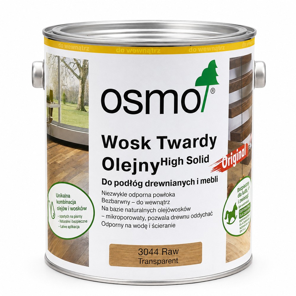 OSMO 3044 Wosk Twardy Olejny Naturalne Drewno | 0,005 litra