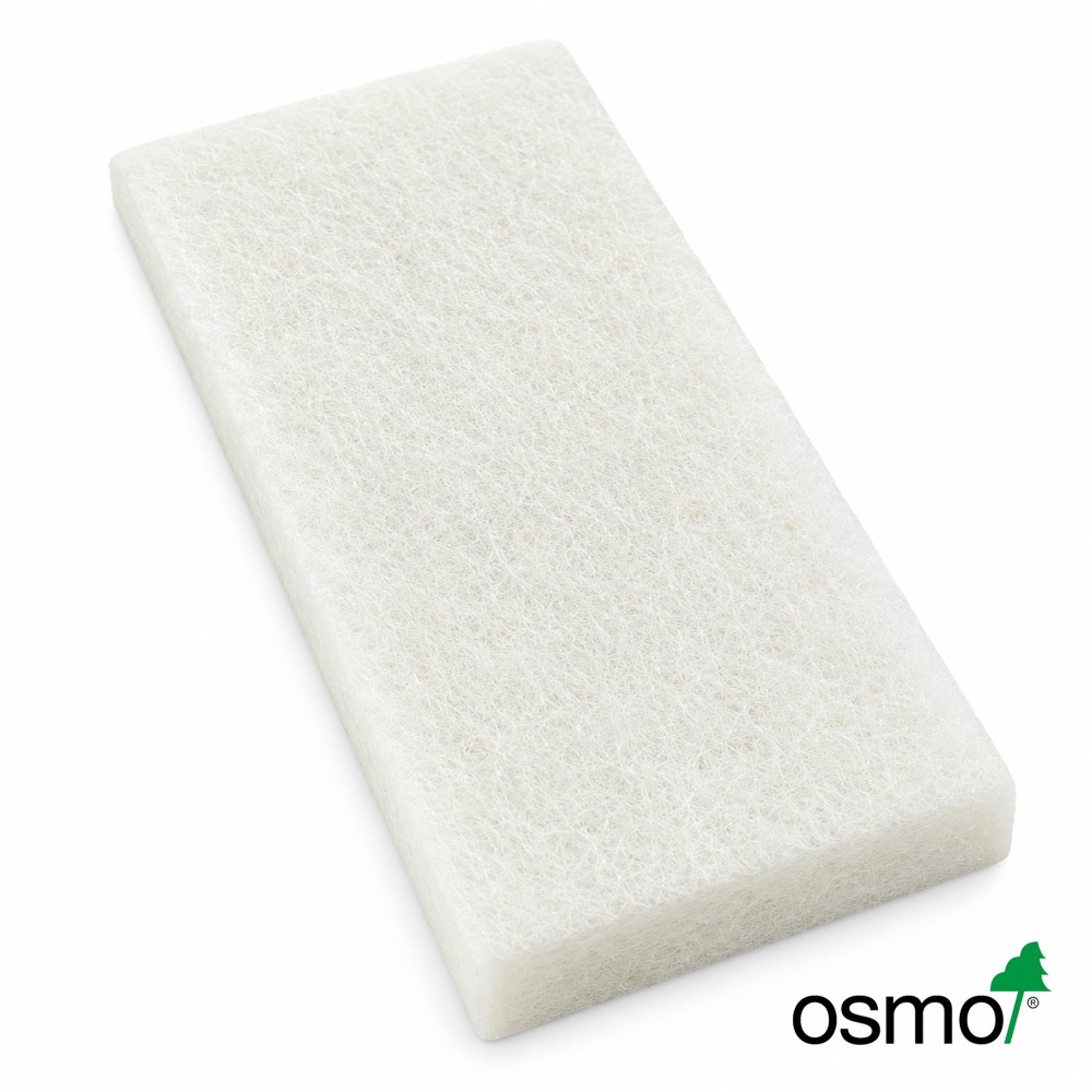 OSMO 150 Superpad Biały Prostokątny – Pad do Olejowania i Polerowania Drewna | 120 × 250 mm